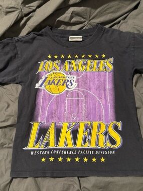 NBA Los Angeles Lakers Black, Purple & Yellow Graphic Tee